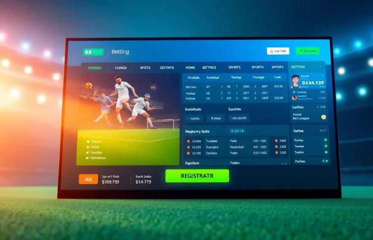 Online betting interface of 8xbet.com.se showcasing vibrant sports categories and live odds.