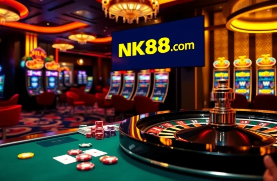 Engaging gameplay at nk88 com with roulette and poker chips in an immersive casino setting.